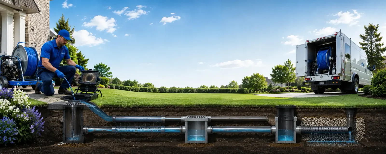 Outdoor drain cleaning information for Alleyton, TX